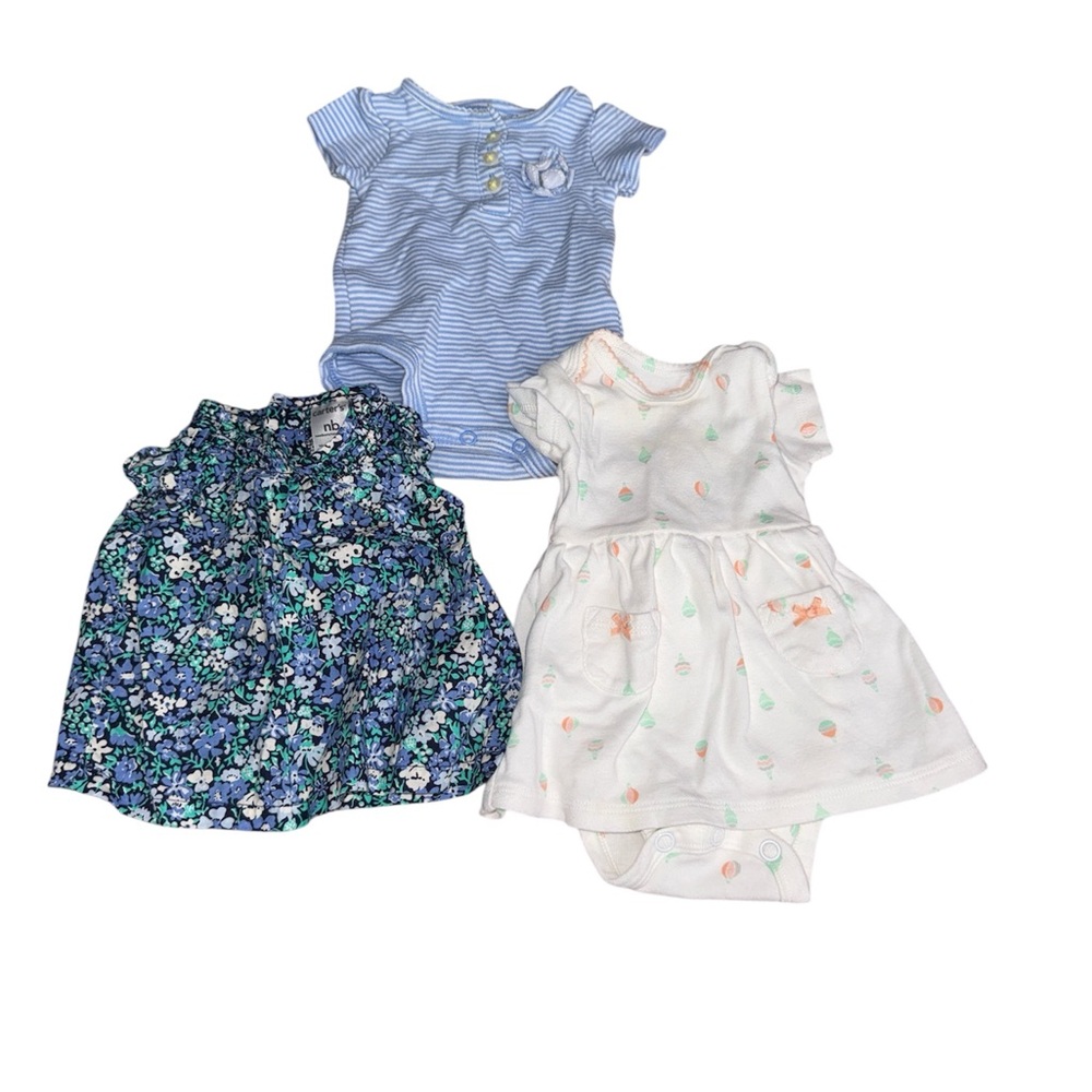 Newborn Baby Clothing Bundle Set (Carter’s, Cherokee, Circo, Garanimals) 14 pcs - Picture 4 of 6